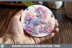 GorgeousBest Sellers 02 Rainbow Summer Round Coaster design.