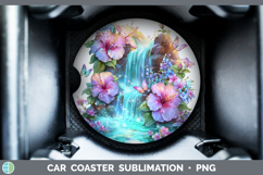 GorgeousBest Sellers 02 Rainbow Summer Car Coaster design.