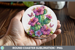 GorgeousBest Sellers 03 Rainbow Summer Round Coaster design.