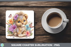 GorgeousBest Sellers 03 Rainbow Summer Square Coaster design.