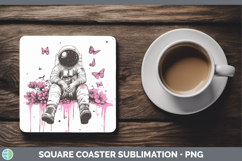 GorgeousBest Sellers 04 Pink Drips Square Coaster design.