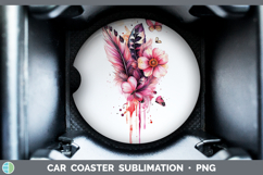 GorgeousBest Sellers 04 Pink Drips Car Coaster design.