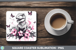 GorgeousBest Sellers 04 Pink Drips Square Coaster design.