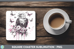 GorgeousBest Sellers 04 Pink Drips Square Coaster design.
