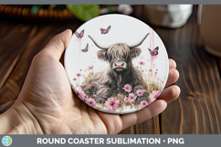 GorgeousBest Sellers 04 Pink Drips Round Coaster design.