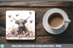 GorgeousBest Sellers 04 Pink Drips Square Coaster design.