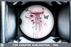 GorgeousBest Sellers 04 Pink Drips Car Coaster design.