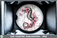 GorgeousBest Sellers 04 Pink Drips Car Coaster design.