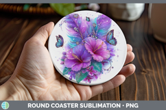 GorgeousBest Sellers 04 Rainbow Summer Round Coaster design.