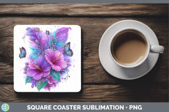 GorgeousBest Sellers 04 Rainbow Summer Square Coaster design.