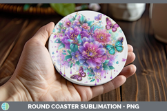 GorgeousBest Sellers 04 Rainbow Summer Round Coaster design.