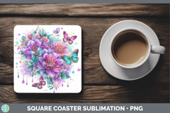 GorgeousBest Sellers 04 Rainbow Summer Square Coaster design.
