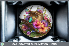 GorgeousBest Sellers 04 Rainbow Summer Car Coaster design.