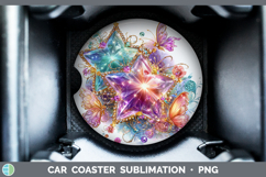 GorgeousBest Sellers 04 Rainbow Summer Car Coaster design.