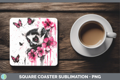 GorgeousBest Sellers 05 Pink Drips Square Coaster design.