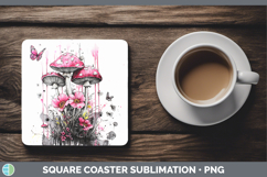 GorgeousBest Sellers 05 Pink Drips Square Coaster design.