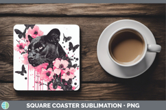 GorgeousBest Sellers 05 Pink Drips Square Coaster design.