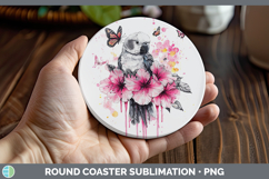 GorgeousBest Sellers 05 Pink Drips Round Coaster design.