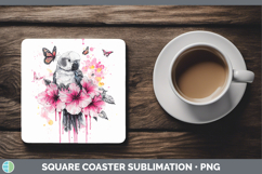 GorgeousBest Sellers 05 Pink Drips Square Coaster design.