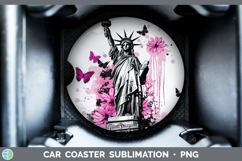 GorgeousBest Sellers 05 Pink Drips Car Coaster design.