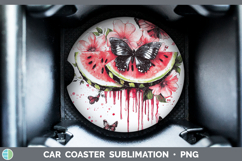 GorgeousBest Sellers 05 Pink Drips Car Coaster design.