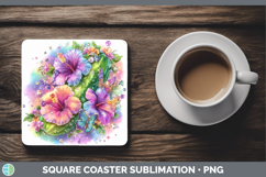 GorgeousBest Sellers 05 Rainbow Summer Square Coaster design.