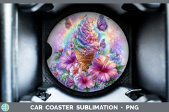 GorgeousBest Sellers 05 Rainbow Summer Car Coaster design.