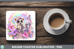 GorgeousBest Sellers 05 Rainbow Summer Square Coaster design.