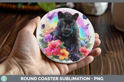 GorgeousBest Sellers 05 Rainbow Summer Round Coaster design.