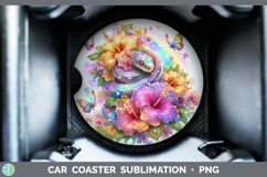 GorgeousBest Sellers 05 Rainbow Summer Car Coaster design.