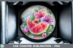 GorgeousBest Sellers 05 Rainbow Summer Car Coaster design.