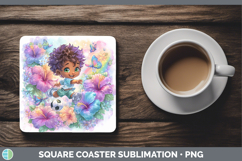 GorgeousBest Sellers 06 Rainbow Summer Square Coaster design.