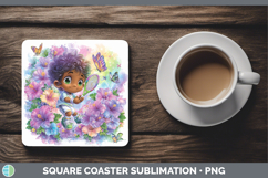 GorgeousBest Sellers 06 Rainbow Summer Square Coaster design.