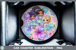 GorgeousBest Sellers 06 Rainbow Summer Car Coaster design.