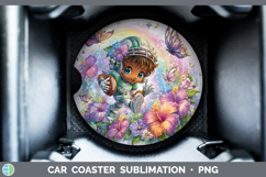 GorgeousBest Sellers 06 Rainbow Summer Car Coaster design.