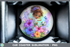 GorgeousBest Sellers 06 Rainbow Summer Car Coaster design.