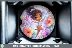 GorgeousBest Sellers 06 Rainbow Summer Car Coaster design.