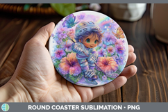 GorgeousBest Sellers 06 Rainbow Summer Round Coaster design.