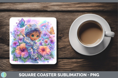 GorgeousBest Sellers 06 Rainbow Summer Square Coaster design.