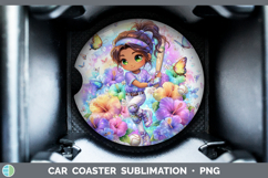 GorgeousBest Sellers 06 Rainbow Summer Car Coaster design.