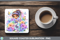 GorgeousBest Sellers 06 Rainbow Summer Square Coaster design.