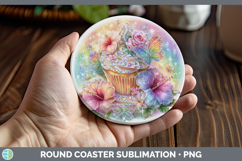 GorgeousBest Sellers 08 Rainbow Summer Round Coaster design.