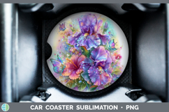 GorgeousBest Sellers 08 Rainbow Summer Car Coaster design.
