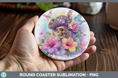 GorgeousBest Sellers 08 Rainbow Summer Round Coaster design.
