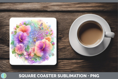 GorgeousBest Sellers 08 Rainbow Summer Square Coaster design.