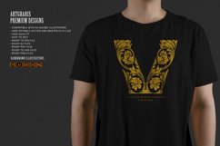 luxury botanical lettering vintage ornate Product Image 3