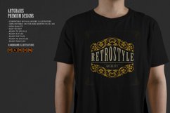 Elegant retro badge flourish ornaments Product Image 3