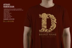 Opulence beautiful D monogram letter logo Product Image 4