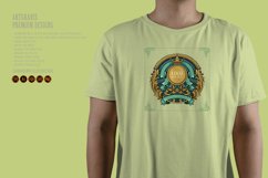 Vintage elegant label floral swirl ribbon ornament SVG Product Image 4