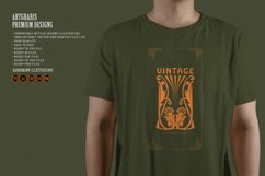 Vintage label elegant floral elements Product Image 4